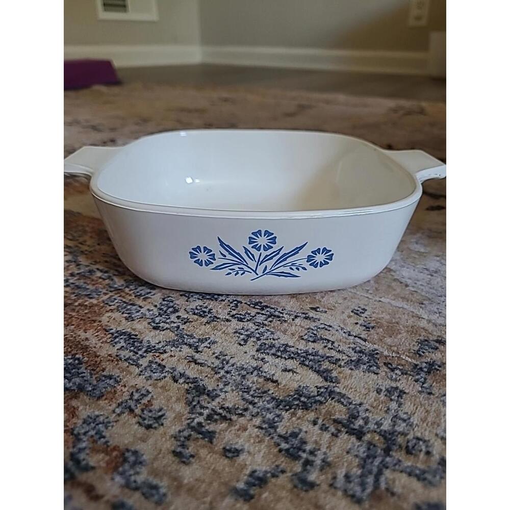 Vintage Corning Ware Blue Cornflowet Casserole Dish P-1-B No Lid
